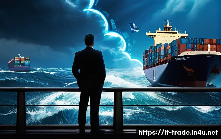 수출입 관련 보험 처리 방법 - **Prompt 1: Navigating Global Trade Risks with an Insurance Shield**
    "A wide-angle, cinematic sh...
