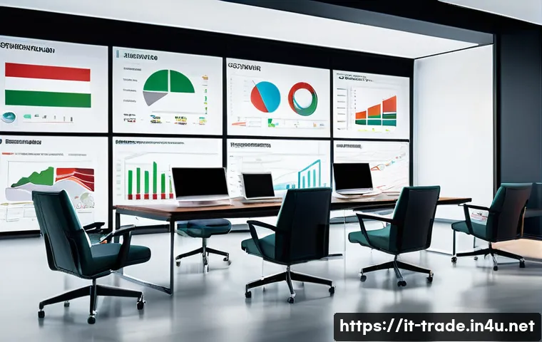 무역 실무를 위한 재무 분석 - A modern Italian business office setting with a diverse group of professionals analyzing detailed fi...